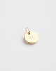 złote naszyjniki 16k Gold Plated Small Round Initial Tag Necklace 1