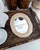 Ozdoby na ścianę Lustro boho w ceramicznej ramce 4