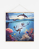 plakaty Surrealistyczny Plakat "Save Me" Kolaż 30x30cm 2