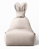 pufa dla dziecka Pufa siedzisko Funny Bunny VELVET- Beżowa 1