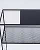 meble - stoły i stoliki - stoliki kawowe Konsola MATRIX METAL 100 - czarna metalowa siatka 3