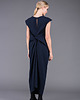 sukienki midi damskie Navy mary back knot dressi 7