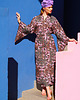 sukienki midi damskie Pudrowy róż kimono Rebel Pink 2