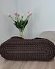 torebki do ręki Torba szydełkowa ze sznurka do ręki 35cmx25cm 5
