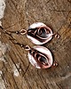 kolczyki wire wrapping Kalie miedzianki 1