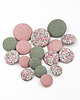 ozdoby do włosów dla dzieci Gumki do włosów różowe lniane Linen Dusty Pink 2