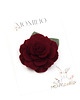 ozdoby do włosów dla dzieci Spinka do włosów kwiatek  Camelia dark red 5
