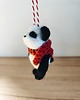 akcesoria różne Myszka Fiszka -panda wełna filc bombka święta zawieszka 7