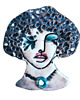 broszki Ceramiczna broszka Kobieta 1