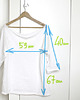 t-shirt damskie Szafirki Długi biały oversize 3