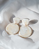 kolczyki z masy plastycznej Kolczyki wiszące WHITE JASPER 2