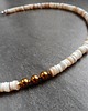 chokery Kremowa muszla srebro 925 2