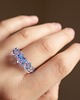 pierścionki - różne Szklany pierścionek z kolorowymi kulkami "Crystal" 1