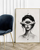plakaty Plakat Oczy abstrakcja 1