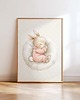 obrazy i plakaty do pokoju dziecięcego Plakat Na Ścianę Dla Dziewczynki Różowe króliczki nr. 8 1