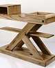 regały i półki Konsola Dębowa Loft Drewno Lite 100  cm  SKD-270 2