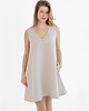 sukienki mini damskie Lniana Sukienka DAHLIA ALMOND MILK 3