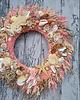 wianki Wianek pink summer wreath, letni wieniec z muszlami, #L1, rozmiar 45 cm 2