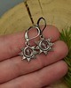 kolczyki wire wrapping Małe kolczyki słoneczka kryształ górski wire wrapping 3