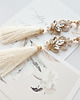 Biżuteria ślubna Lace Me Tassel Line Gold - kolczyki z chwostem 2