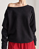 bluza bez kaptura damska Oversize Czarna Max 2