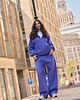 bluza z kapturem damska Bluza z kapturem PUFFA ZIP Purple Hills damska 6