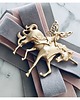 broszki Unikatowa zamszowa Brosza z Motywem Bajkowym  NEW 4