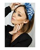 opaski do włosów Lniana niebieska opaska 1