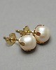 kolczyki z kamieniami Dots - pearls white vol. 2 /alloys collection/ - sztyfty 2