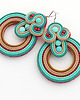 kolczyki soutache Boho koła 3