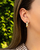 kolczyki złote Złote kolczyki 585, koła koniczyna marokańska z cyrkoniami 1