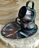 kubki Ceramiczny komplet -2 kubki z talerzykiem PAS 1