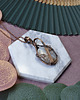 wisiory Miedziany wisiorek wire wrapping z agatem z botswany #221 2