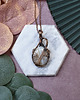 wisiory Miedziany wisiorek wire wrapping z agatem z botswany #221 1