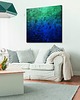 obrazy Obraz artystyczny  120x120cm turkusowe szaleństwo 1