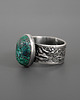 pierścionki srebrne Pierścionek Chryzokola - srebro 925, rozmiar 15 2