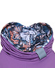bluza z kapturem damska Nublouse - Bluza z kominem Fioletowa 1