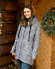 bluza z kapturem damska BLUZA NA ZAMEK ALINA szary melanż 3