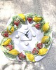 zegary Duży ceramiczny zegar ścienny z cytrynami kuchnia śródziemnomorska 3
