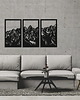 Ozdoby na ścianę DEKORACYJNY PANEL AŻUROWY, GÓRY, DEKORACJA ŚCIENNA 3D, ORNAMENT, 80 x 150 cm, 1