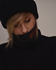bluza bez kaptura damska Ciepły Czarny Półgolf Turtleneck Black 6