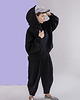 bluza z kapturem damska Bluza Oversize Czarna 1