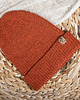 czapki damskie Czapka beanie  ruda  100% merino 2