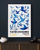 plakaty PLAKAT dekoracyjny ptaki Yayoi Kusama,  niebieski poster 2