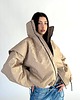 kurtki damskie Parachute oversize bomber jacket mocca 6
