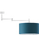 plafony Czarna lampa sufitowa regulowana z abażurem 40 cm RANGUN mix kolorów 7
