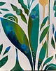obrazy Obraz łąka kwietna - abstrakcja Garden III - obraz ręcznie malowany  25x30 cm 2