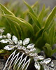 Ślubne ozdoby do włosów Kryształowy grzebień ślubny - silver sparkle 5