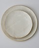 patery i talerze komplet talerzy ceramicznych biały z fakturą 1