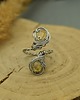 pierścionki - różne Pierścionek regulowany cytryn wire wrapping 1